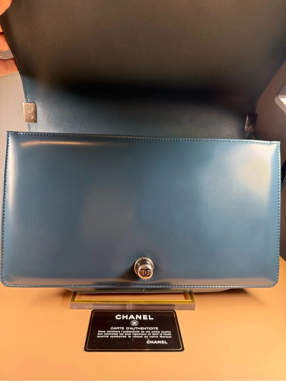 CHANEL Blue Reverso Boy